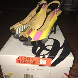 FINAL SALE PRICE Nine West Multicolor heels